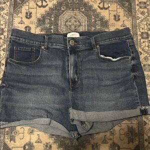 LOFT Dark Blue Jean Shorts